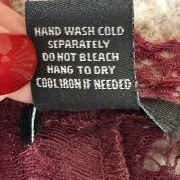 Lily & Lola Womens Lace Bodycon Dress Burgundy Stretch Size XL - Picture 4 of 10